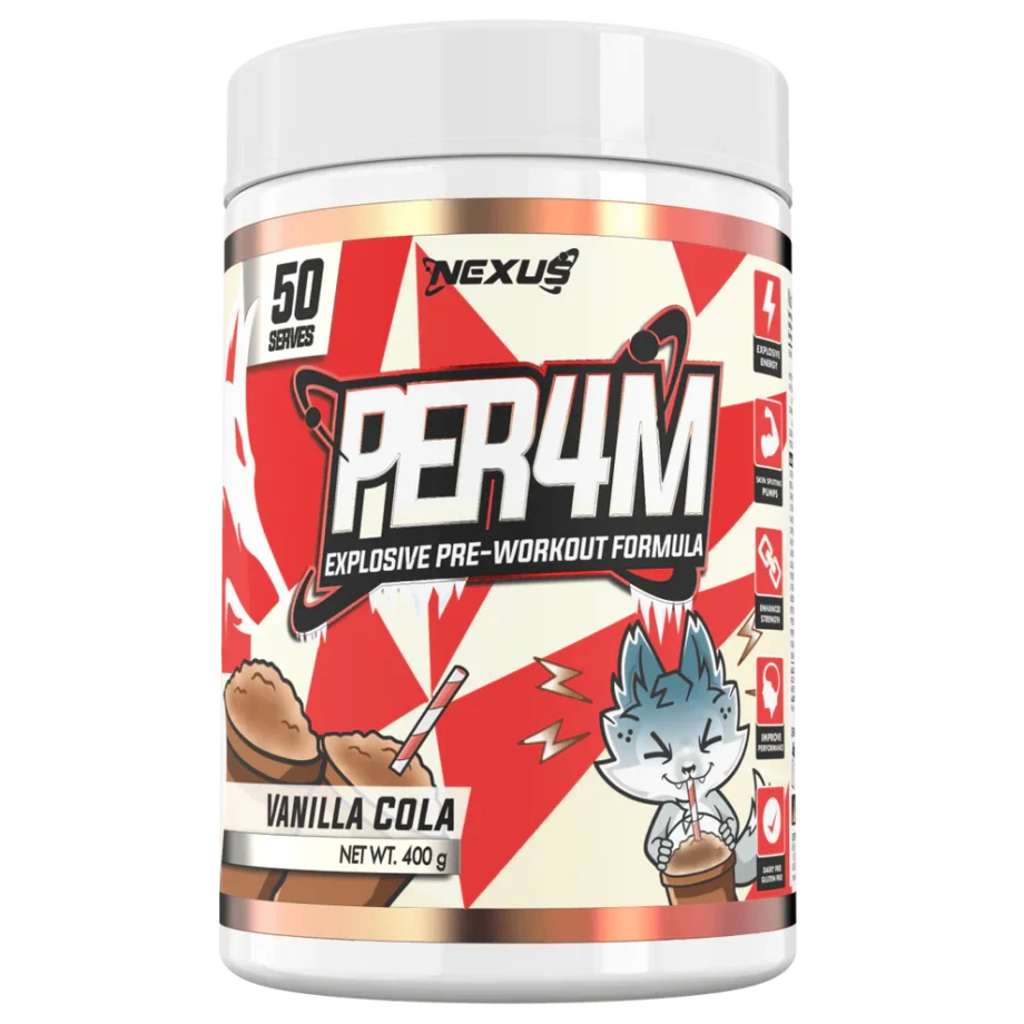 Nexus Pre Workout | Per4m - Vanilla Cola [50 Serves]