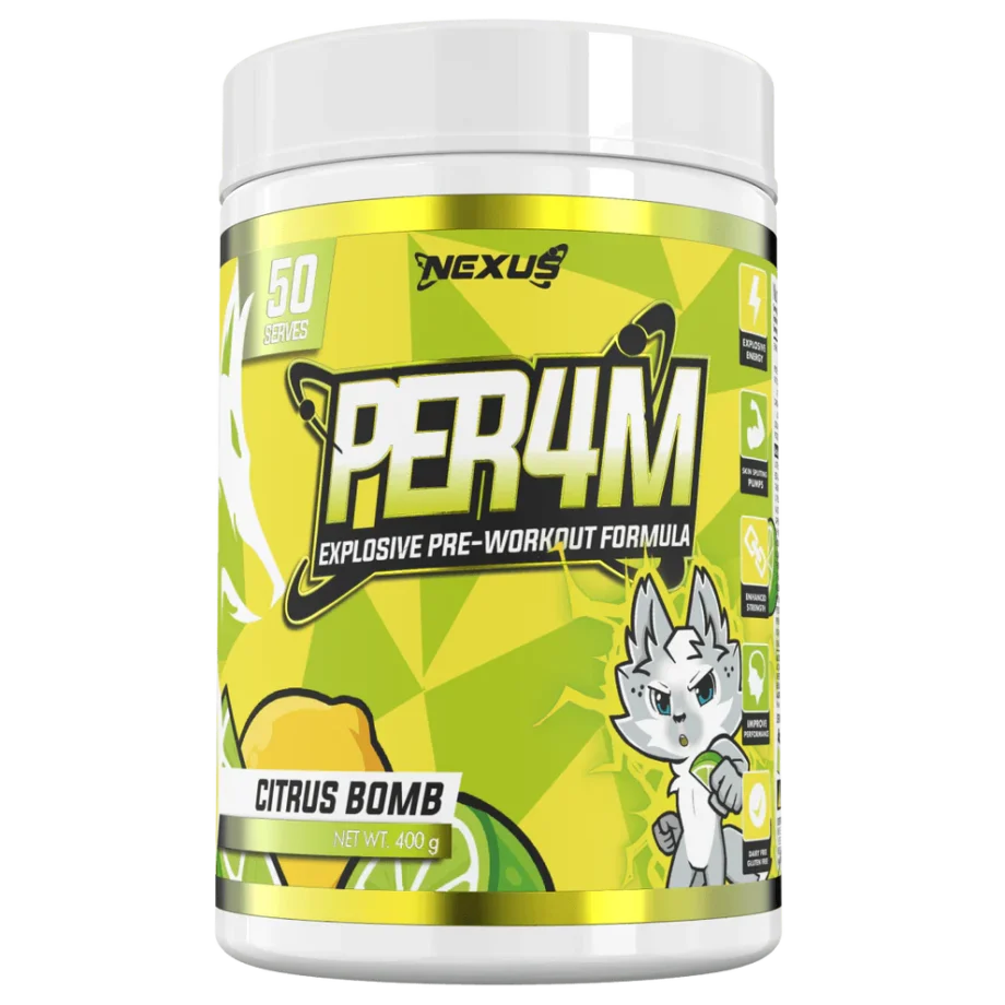 Nexus Pre Workout | Per4m - Citrus Bomb [50 Serves]