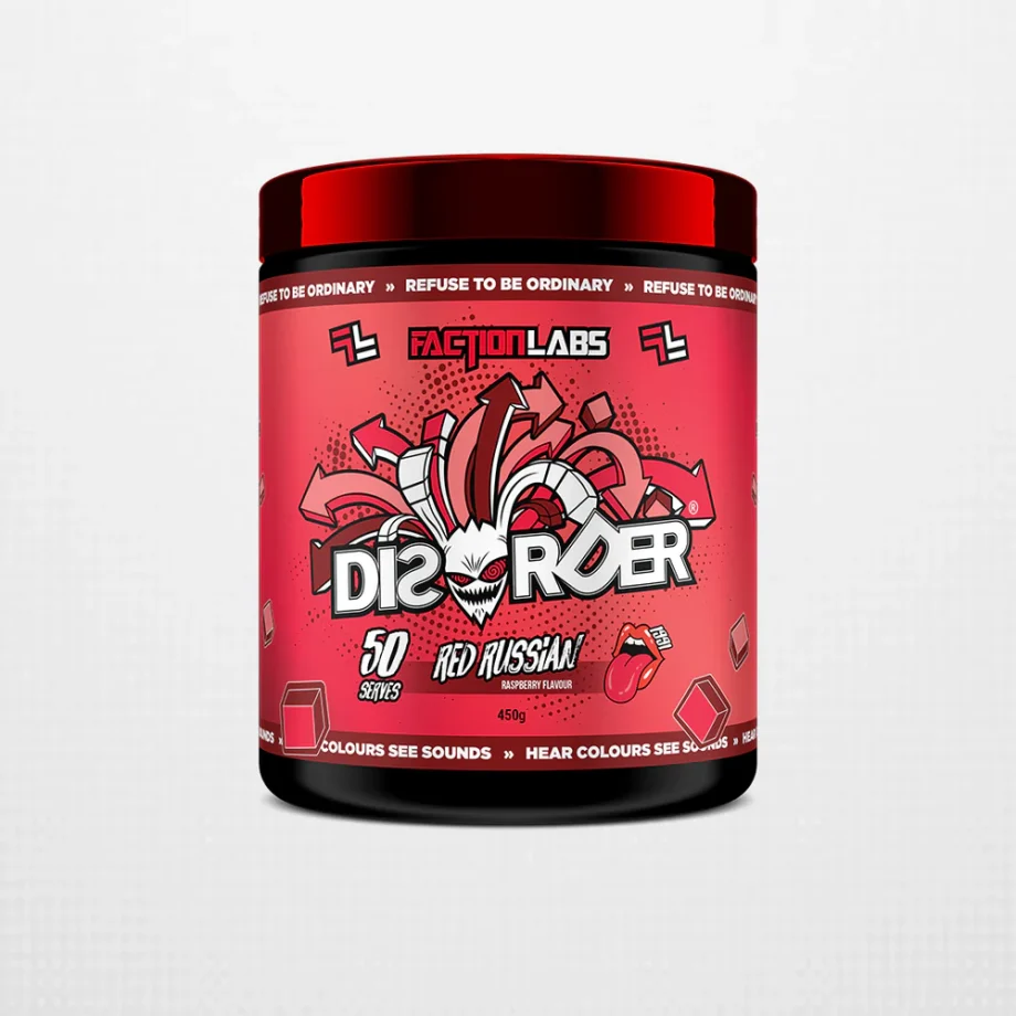 Faction Labs Pre Workout | Disorder - Raspberry [50 Serves]