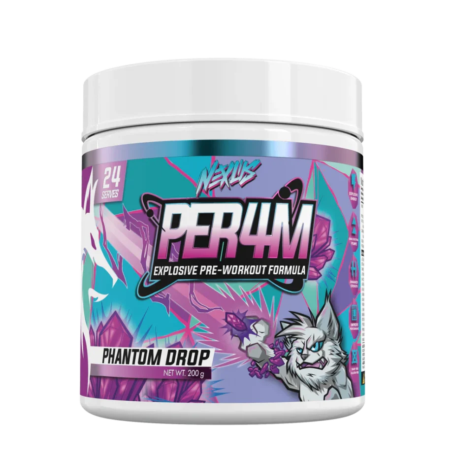 Nexus Pre Workout | Per4m - Phantom Drop [24 Serves]