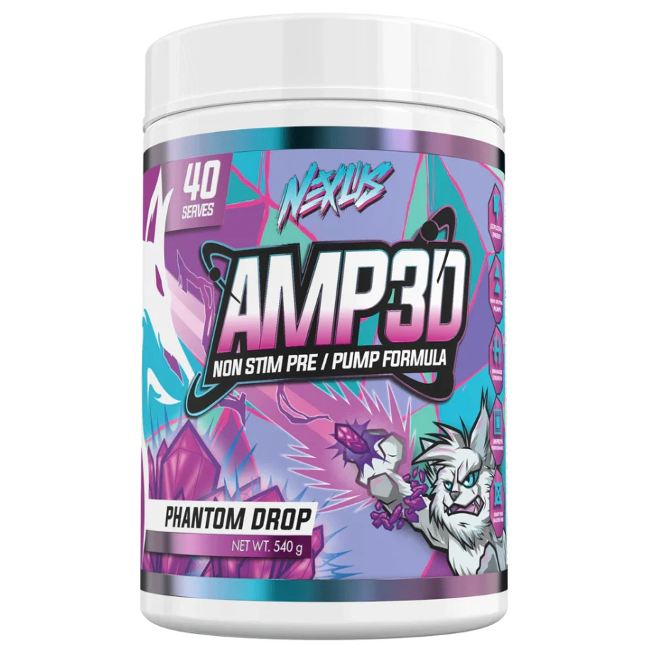 Nexus Non-Stim Pre Workout | Amped - Phantom Drop [40 Serves]