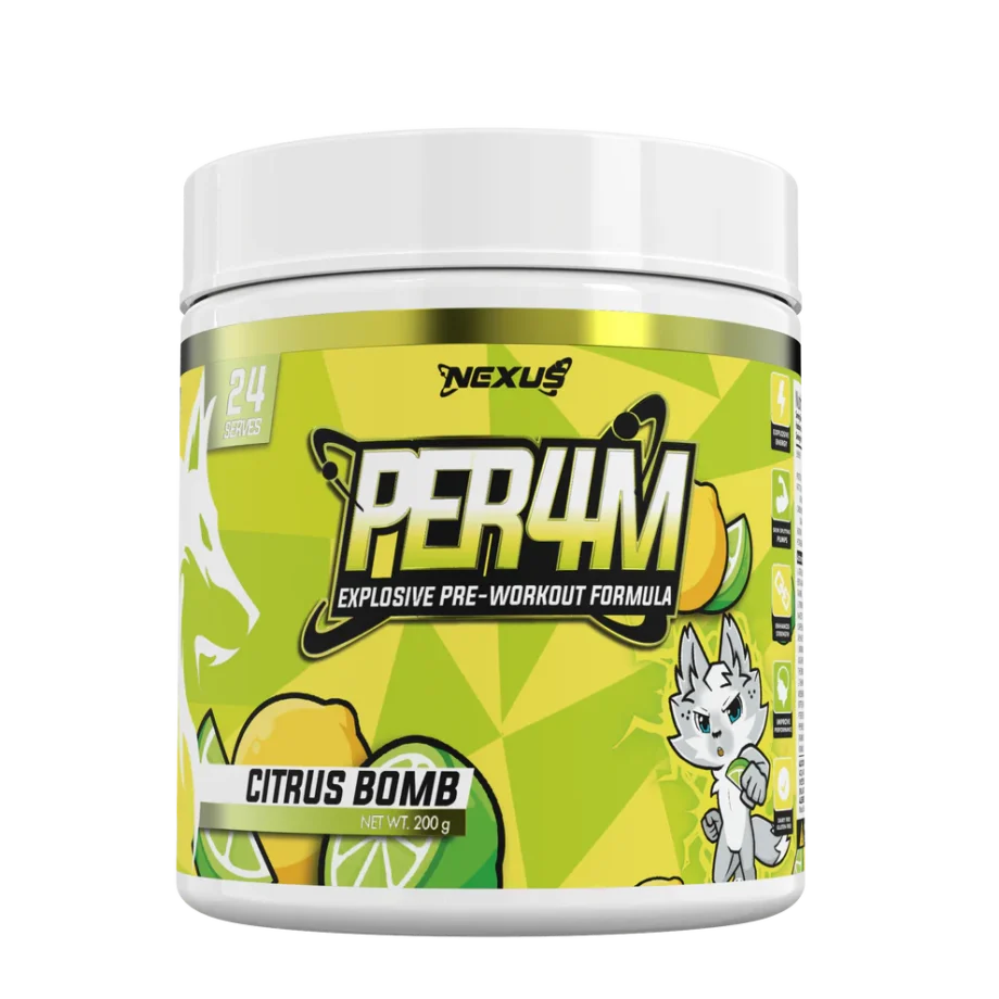 Nexus Pre Workout | Per4m - Citrus Bomb [24 Serves]