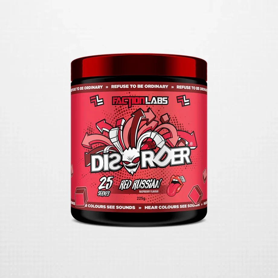 Faction Labs Pre Workout | Disorder - Raspberry [25 Serves]