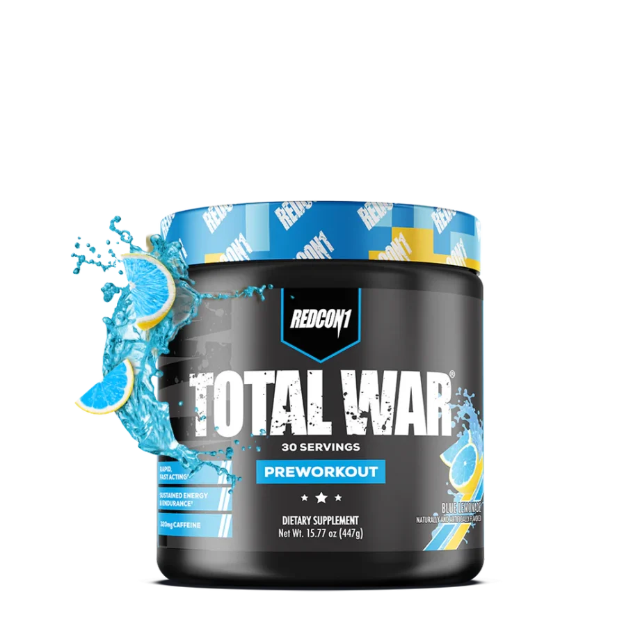 Redcon1 Total War Pre Workout Powder - Blue Lemonade [30 Serves]