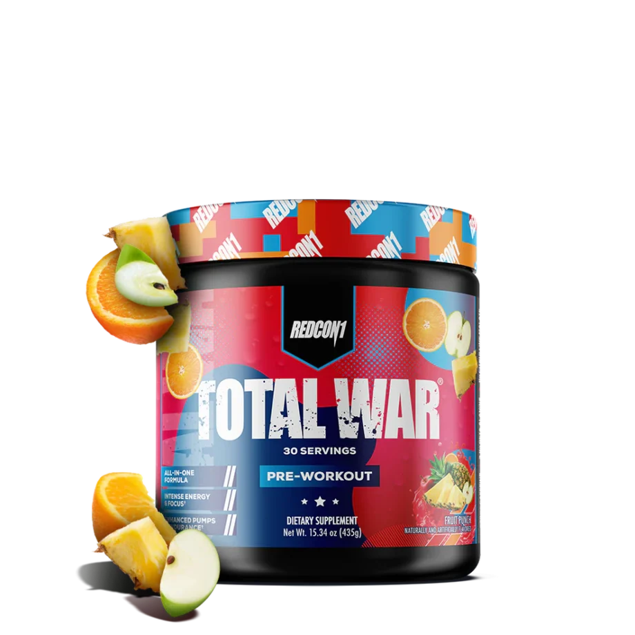 Redcon1 Total War Pre Workout Powder - Fruit Punch [30 Serves]