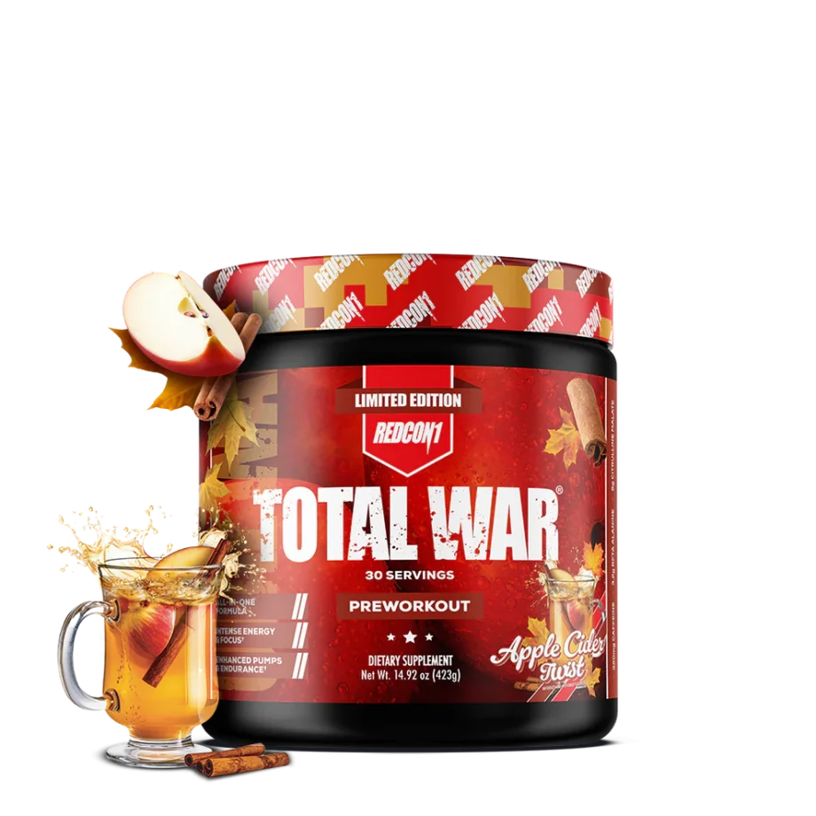 Redcon1 Total War Pre Workout Powder - Apple Cidar [30 Serves]